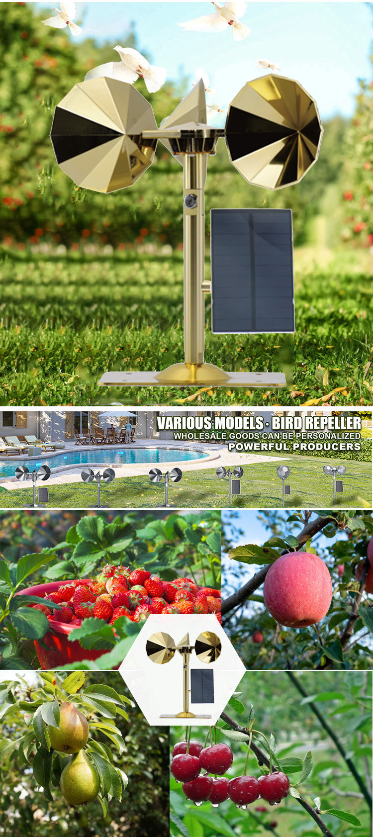 FeatherGuard Bird Deterrent – Solar Powered