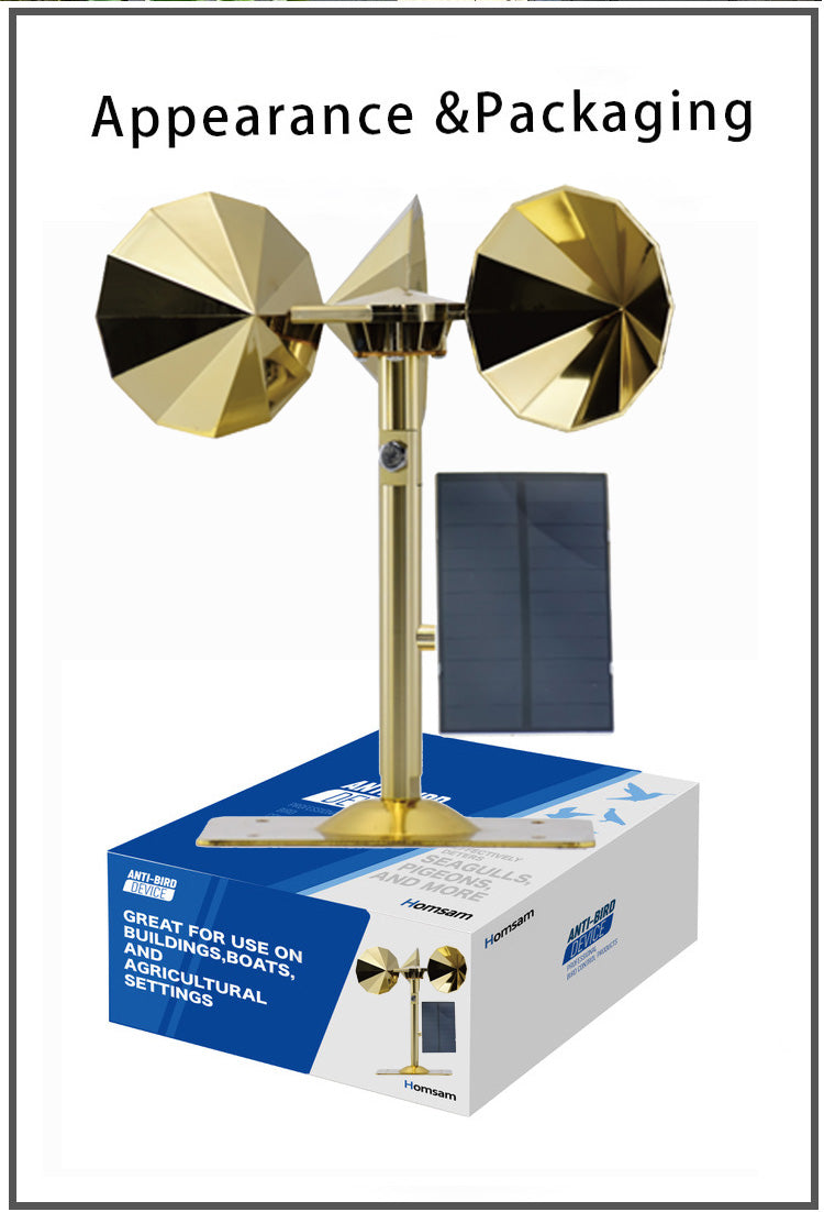 FeatherGuard Bird Deterrent – Solar Powered